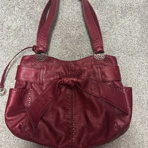 Brighton Red Leather Shoulder Bag